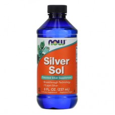 NOW Foods, Silver Sol, срібло, 50 мкг, 237 мл (8 рідк. унцій)